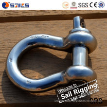 Stainless Steel Screw Pin Bow Shackle